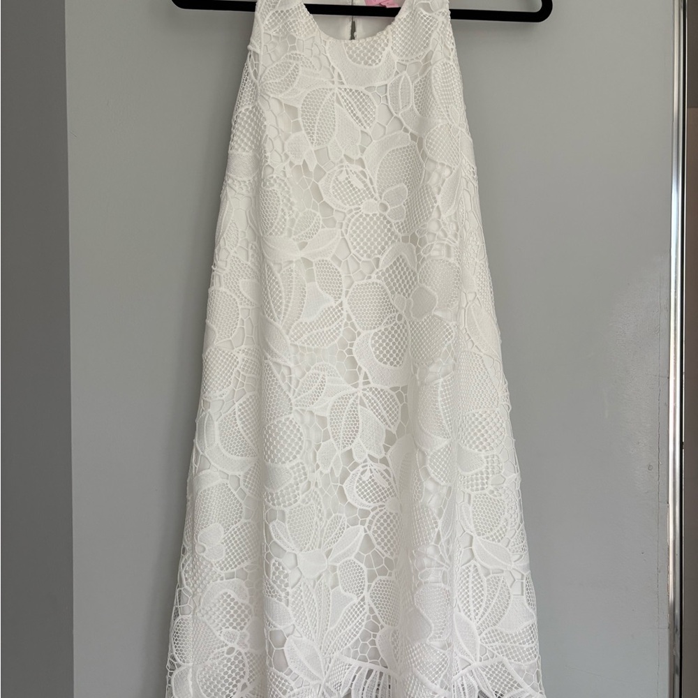 Lilly Pulitzer White Lace Mini Dress